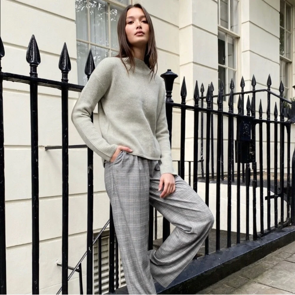 Babaton textured ribbed mockneck sweater Chalmers xxs xs read - Picture 1 of 4